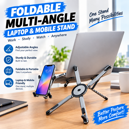 Foldable Multi Angle Laptop Mobile Stand