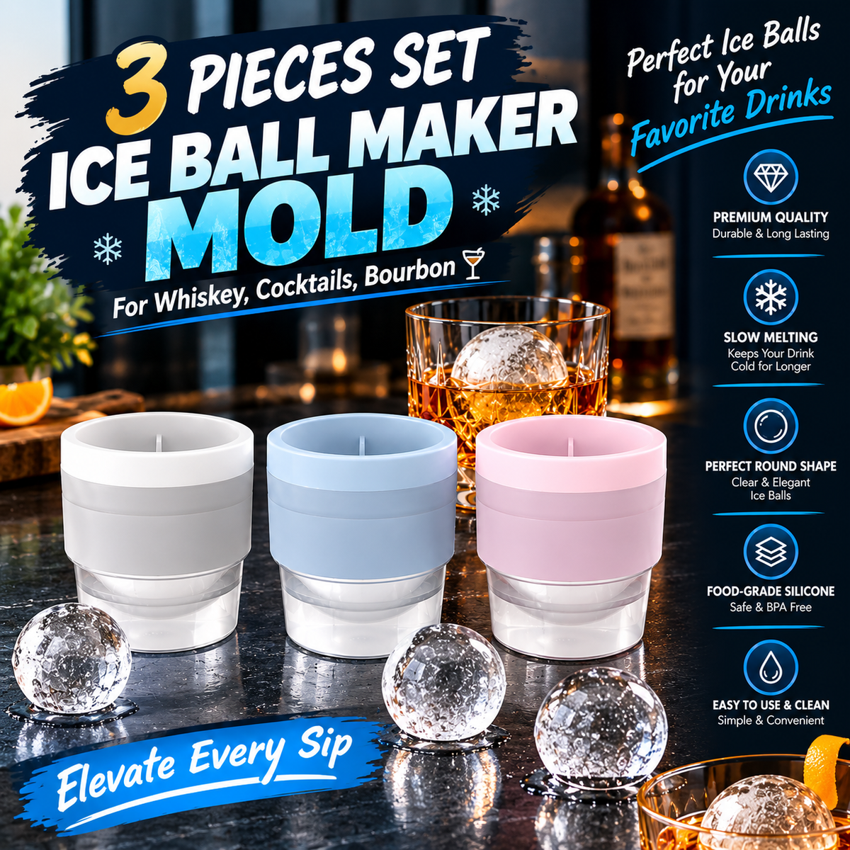 Ice Ball Maker Mold