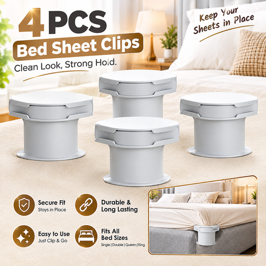 Bed Sheet Grippers 4 PCS Non-slip Sheet Holders